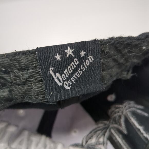 Hawaii Aloha State Strapback Baseball Cap Black One Size Banana Expression - Picture 9 of 10